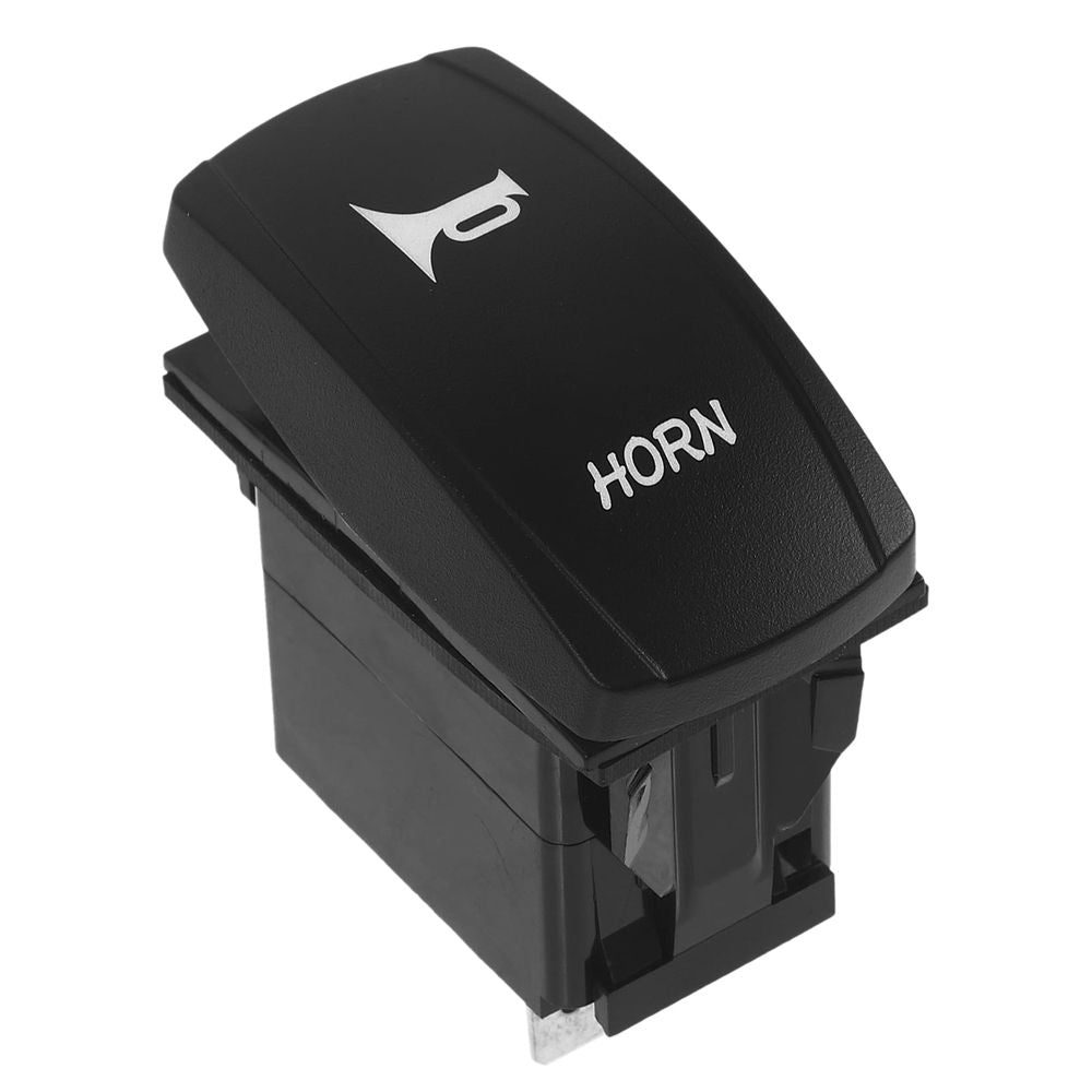 Black Marine Rocker Switch with Horn Reset Lever for Boat and Car Cabinet