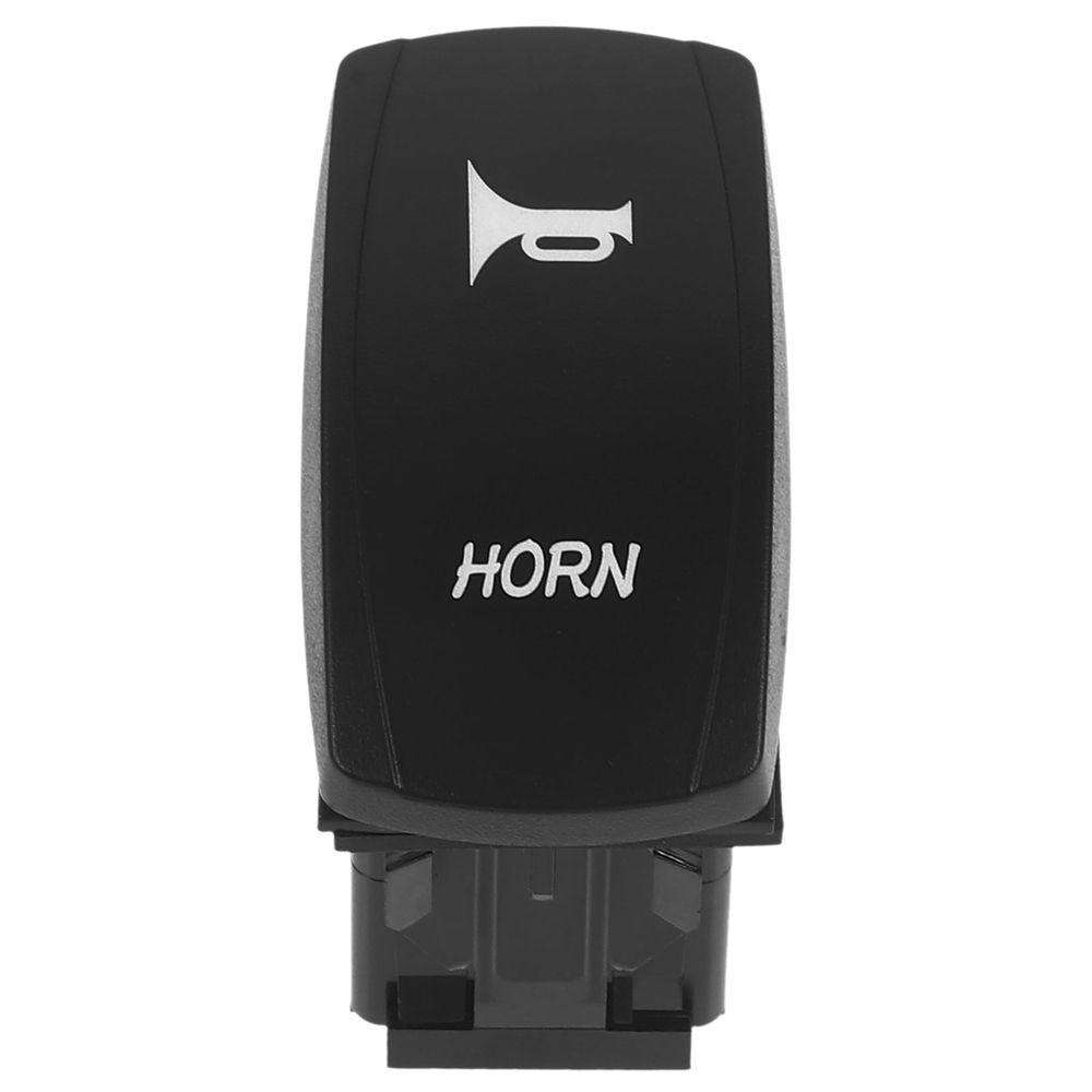 Black Marine Rocker Switch with Horn Reset Lever for Boat and Car Cabinet