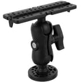 Black Adjustable Swivel Fish Finder Mount Holder for Fishing Boats and Marine Electronics