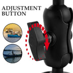 Black Adjustable Swivel Fish Finder Mount Holder for Fishing Boats and Marine Electronics