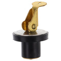 Heavy-Duty Black Rubber and Copper Boat Drain Plug for Marine Use and Daily Watercraft Maintenance