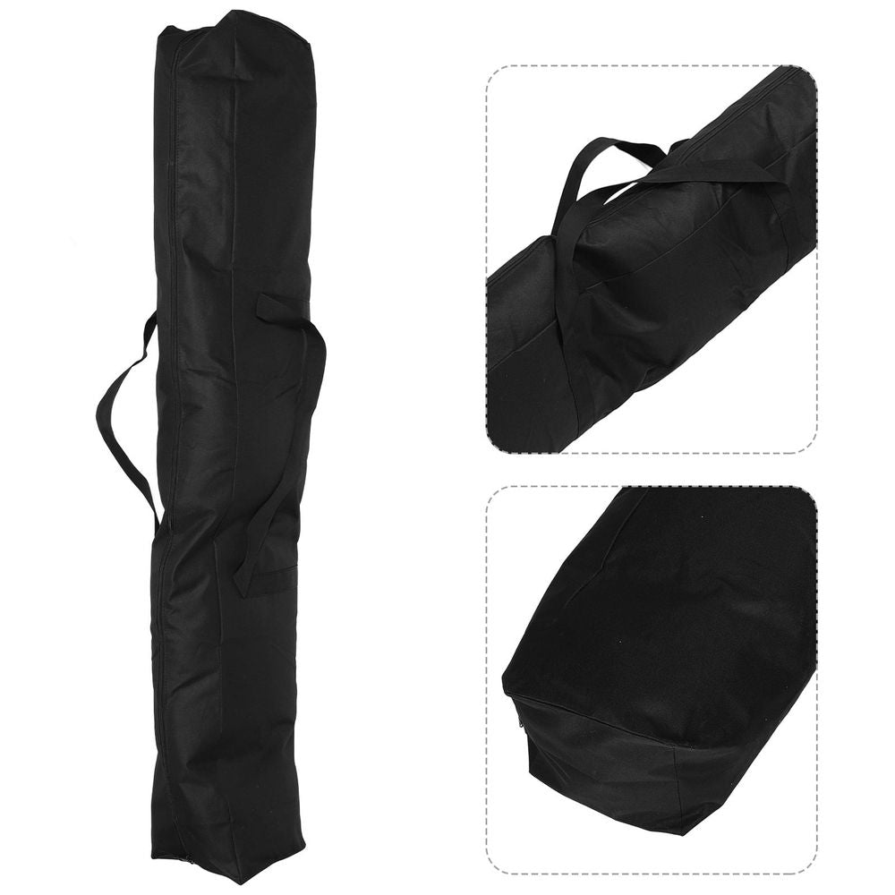 Black Outdoor Accessory Bag for Tent Poles and Camping Gear with Multifunctional Design