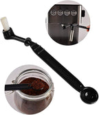 Espresso Machine Cleaning Brush Kit - 2 Pieces Coffee Cleaning Brush with Spoon for Coffee Grinder and Espresso Cleaning