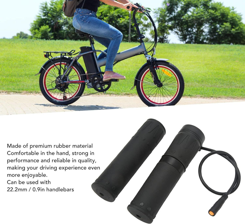 Twist Throttle for eBike, FT 158X Waterproof Plug Electric Bike Speed Governor Handlebar Twist Throttle Grip with Female Type End