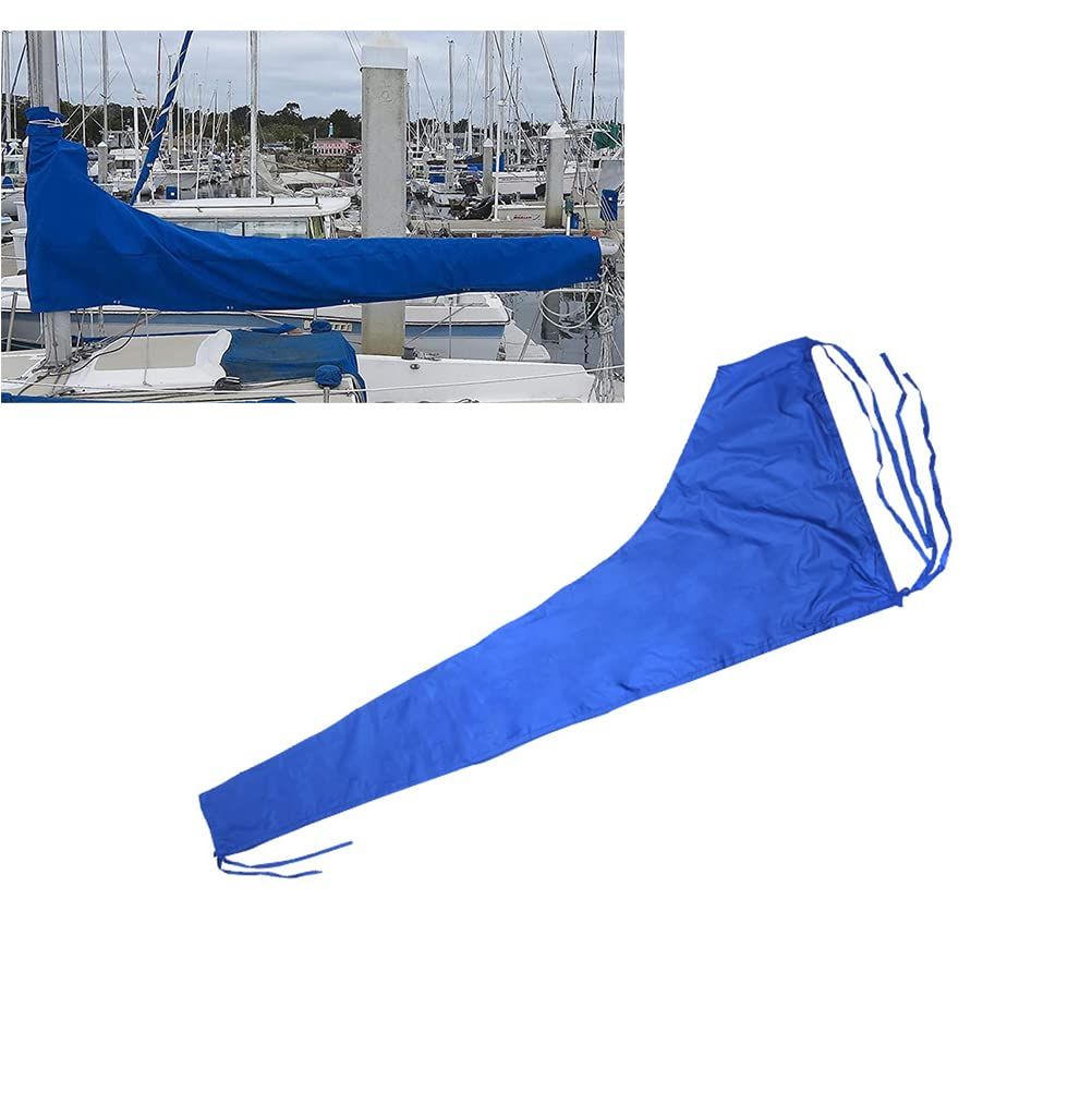 Waterproof Mainsail Boom Cover, Heavy Duty Waterproof 420D Boat Sail Cover, 10-11ft Outdoor Booms Boat Cover Anti-Wind Cover