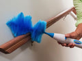 360 Electric Feather Spin Duster Feather Duster Adjustable Electric Dirt Dust Brush Removing Dust in One Spin Cleaning，Use Battery