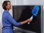 360 Electric Feather Spin Duster Feather Duster Adjustable Electric Dirt Dust Brush Removing Dust in One Spin Cleaning，Use Battery