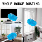 360 Electric Feather Spin Duster Feather Duster Adjustable Electric Dirt Dust Brush Removing Dust in One Spin Cleaning，Use Battery