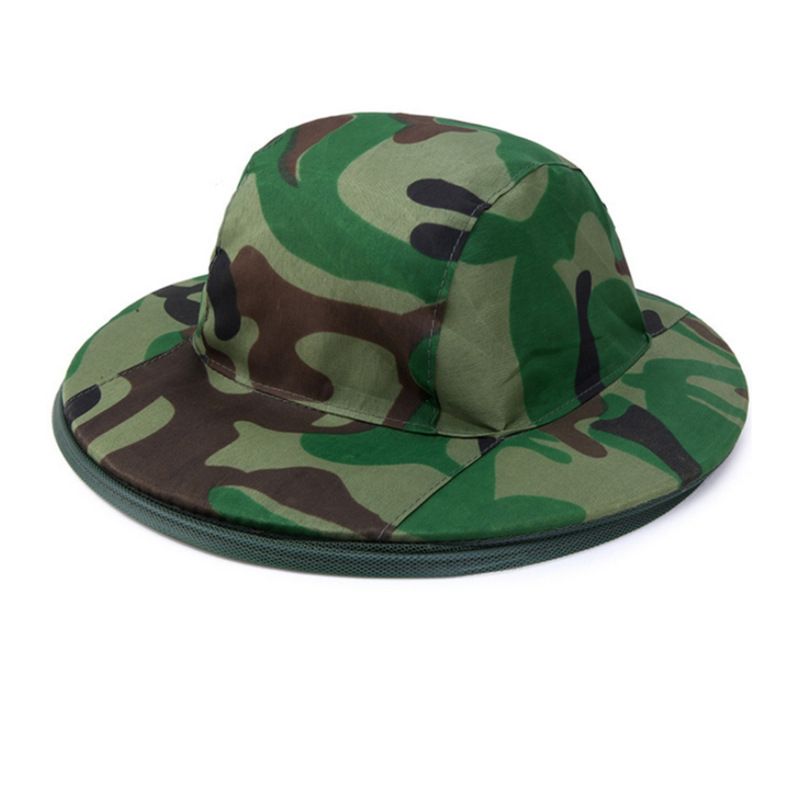 Camouflage Mosquito Insect Hat Bug Mesh Head Net Face Protector Beekeeping Outdoor Working Hunting Garden Supplies