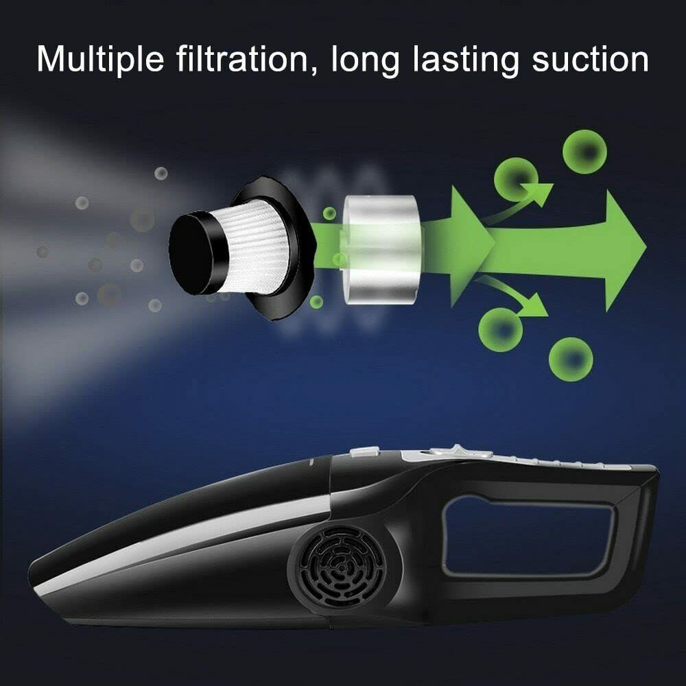 Vacuum Cleaner for Car high Power High Suction for Car Wet and Dry Dual-use Vacuum Cleaner Handheld 12V Mini Car Vacuum Cleaner