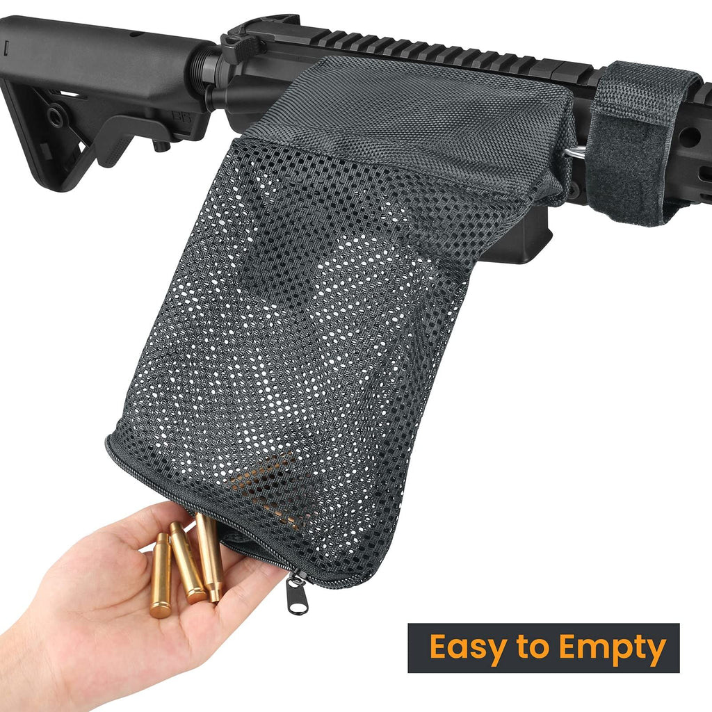 Brass Shell Catcher, Tactical Cartridge Nylon Mesh Collector Casing Brass Catcher for Rifle Range Shooting