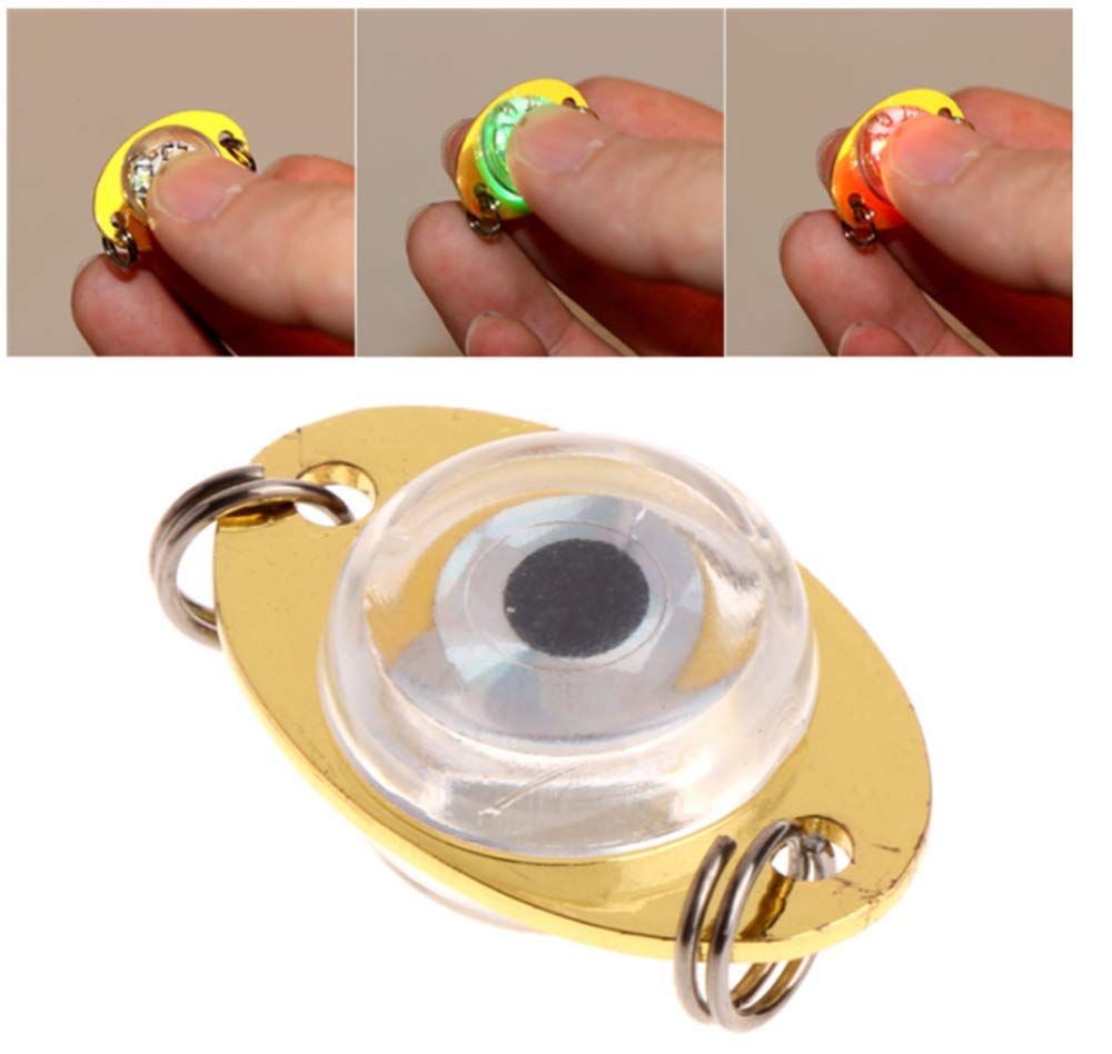 5pcs Mini Bright LED Deep Drop Underwater Diamond Fishing Flashing Light Bait Lure Squid Durable Practical Tool 4 * 2.5cm
