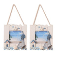 2 Pcs Wooden Beach Picture Frame Seaside Vacational Frames Nautical Photo Frame Standing and Wall Picture Frames Ocean
