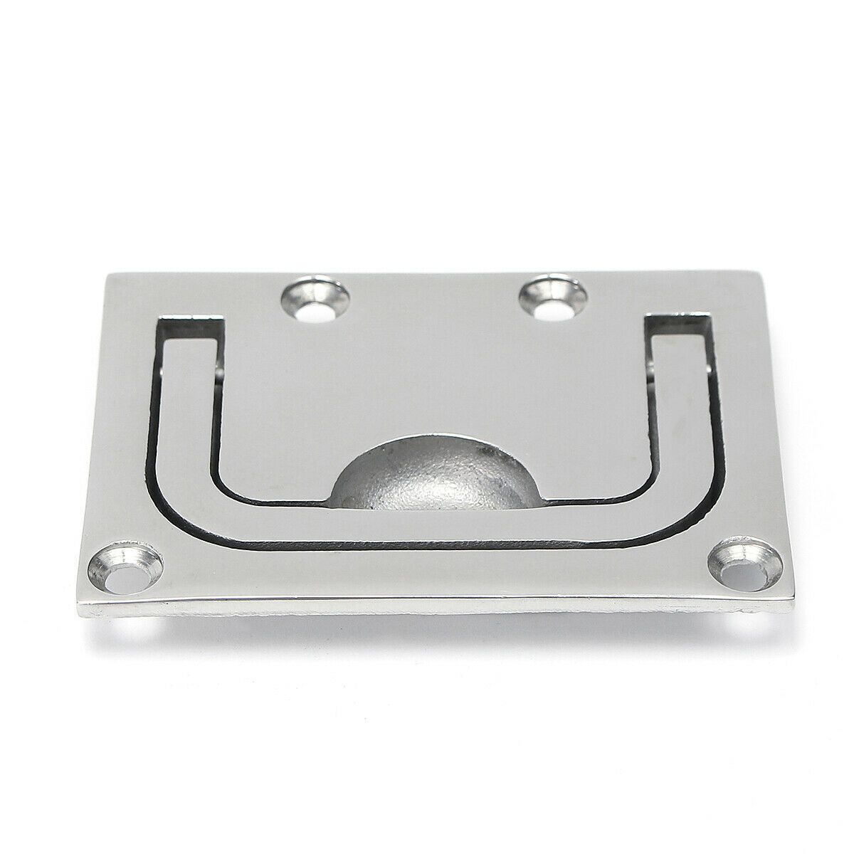 Boat Flush Hatch Locker, Stainless Steel Boat Recessed Hatch Flush Pull Handle Cabinet Lift Trap Door Handle for Marine Yacht