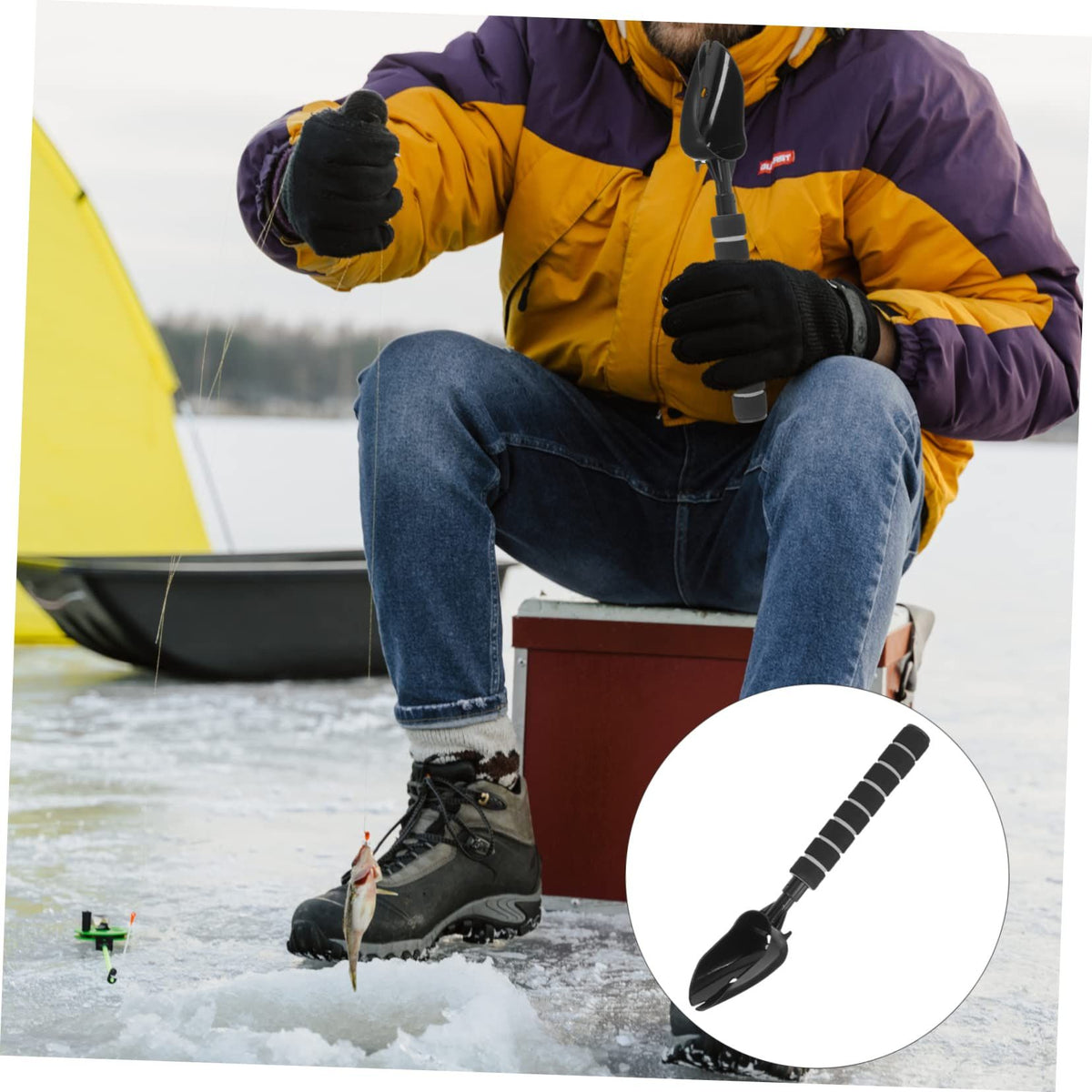 Telescopic Nesting Spoon Fishing Supply Fishing Skimmer Fishing Tool Fishing Spoon Mini Tools Mini Spoons Fishing Bait Lure
