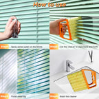 4 Pcs Blind Cleaner Duster Tool 7-Finger Dusting Cleaner Tool for Window & Air Conditioner Handheld Mini Duster Brush for Wood