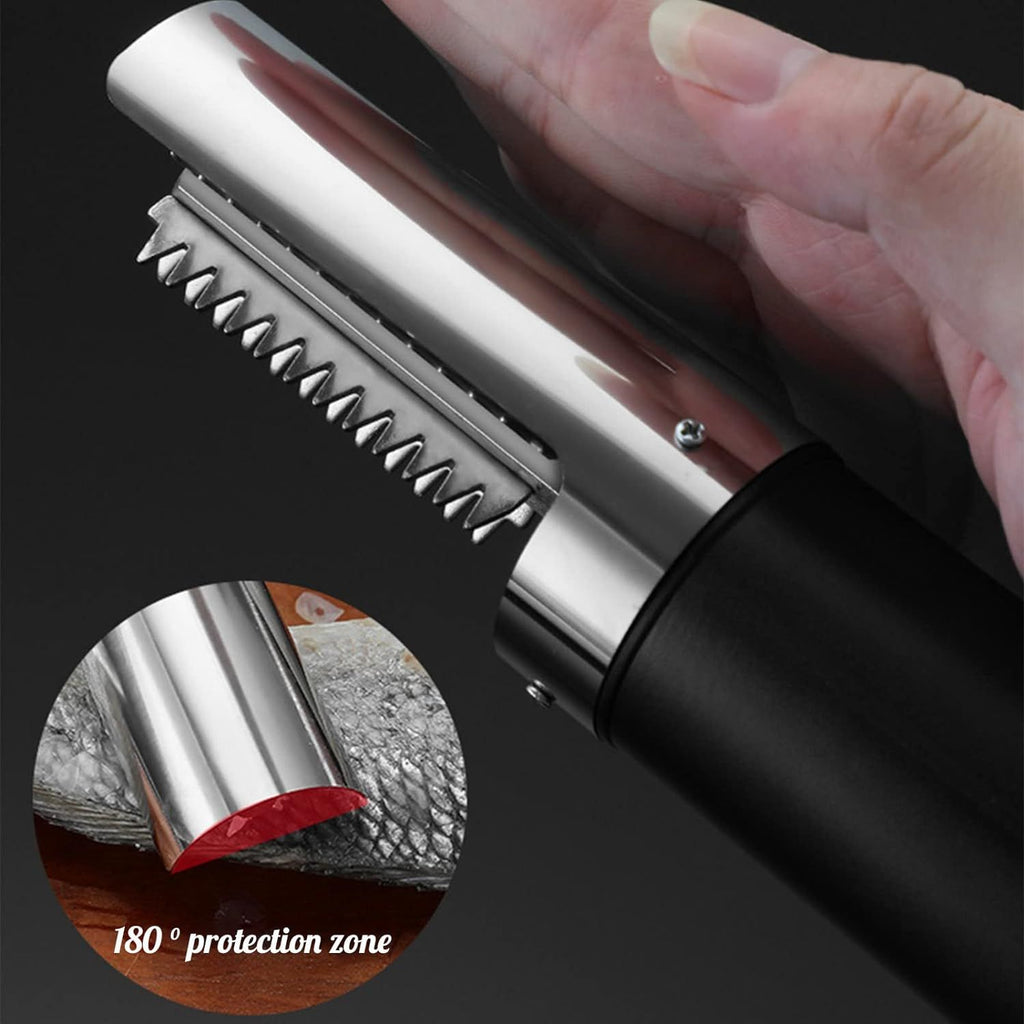 Electric Rechargeable Fish Skin Scaler Descaler, Powerful Electric Fish Scaler Fishing Scalers Clean Remover Cleaner Descaler