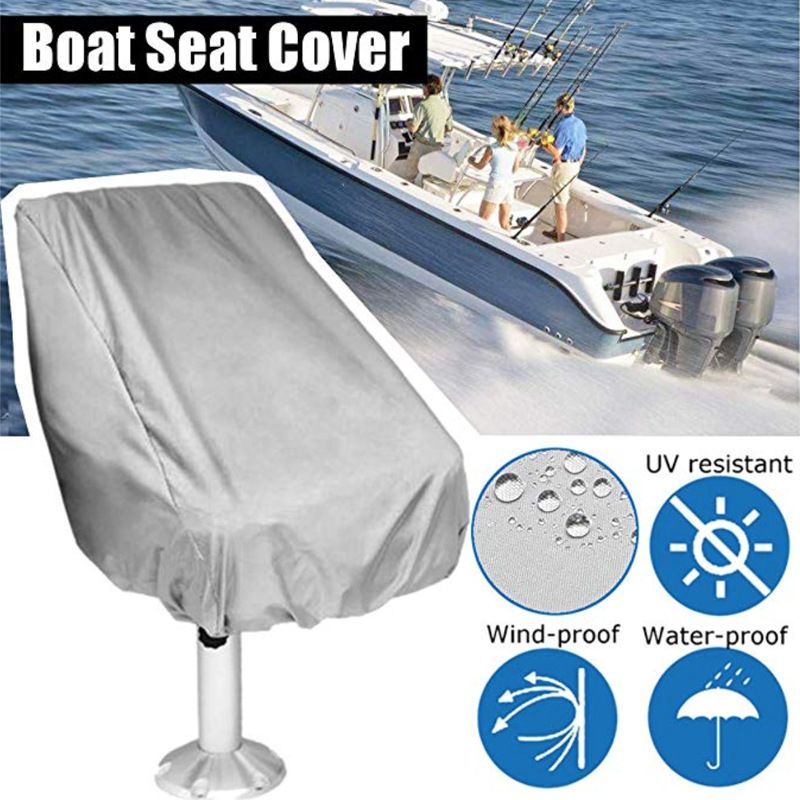 Waterproof Fade Resistance Helm Helmsman Bucket Boat Seat Cover; Single Boat Seat Cover 56×61×64CM Grey