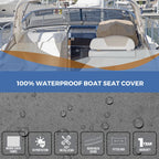 Waterproof Fade Resistance Helm Helmsman Bucket Boat Seat Cover; Single Boat Seat Cover 56×61×64CM Grey