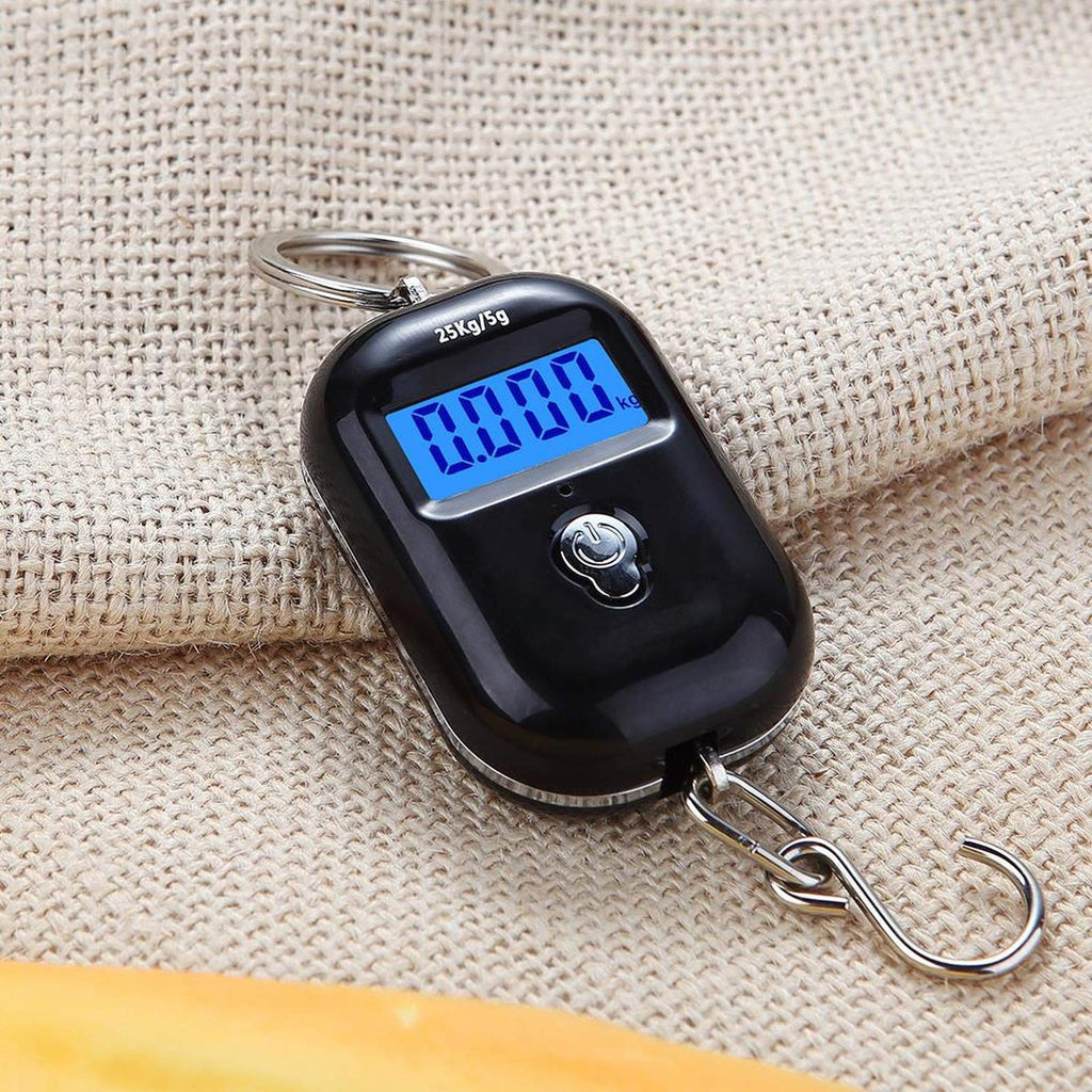 Engineering Plastic Digital Hanging Scales Handheld 25Kg Cranes Scales with Hook for Farm Hunting Fishing Outdoor Hanging