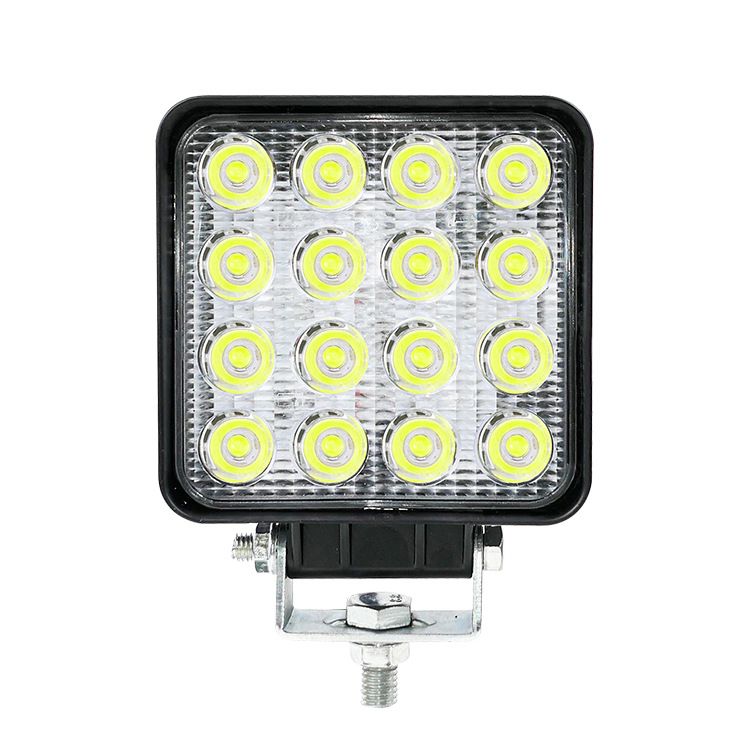 2 Piece 4 inch Square Led Work Light Bar Driving Pods Floood Beam Work Lamp for Off-Road SUV Boat Jeep ruck