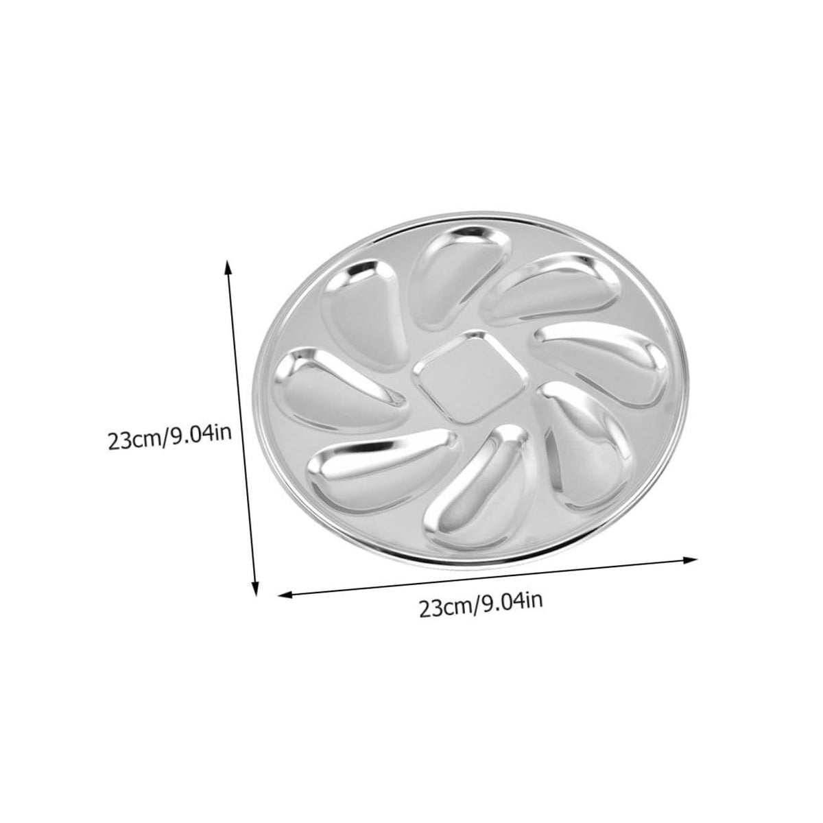 1pc Stainless Steel Oyster Dish Slots Clam Plate Home Oysters Pan Stainless Steel Plate Seafood Food Tray Non Stick Oysters Pan