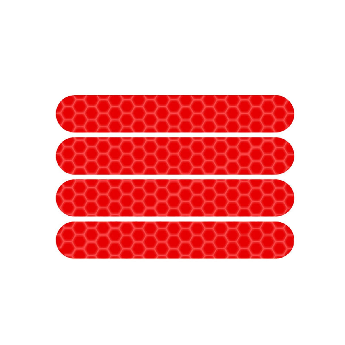 4ps rear wheel cover reflective sticker compatible with electric scooter red sticker left/right accessory reflective sticker