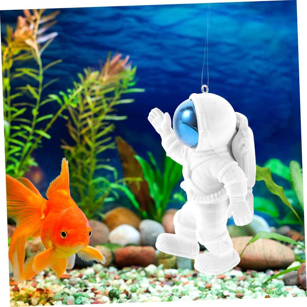 Floating Fish Tank Decorations, Aquarium Decorations Fish Tank Accessories, Suitable for All Kinds of Fish(2Pcs White Astronauts)