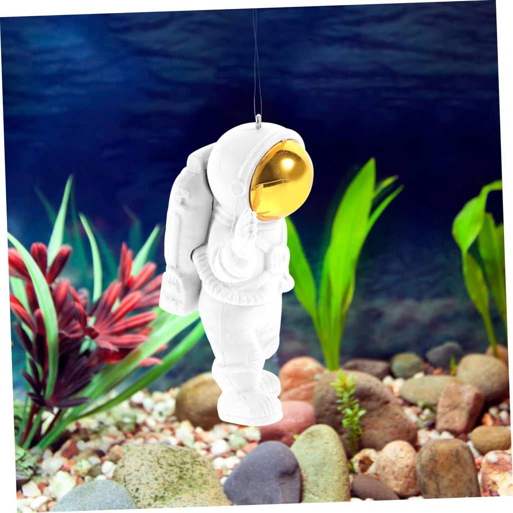 Floating Fish Tank Decorations, Aquarium Decorations Fish Tank Accessories, Suitable for All Kinds of Fish(2Pcs White Astronauts)