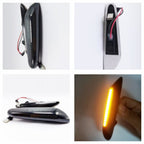 LED Side Turn Signals for 63133418447 63133418448 Fender Side Marker Light Assemblies Front Flowing LED Lamps Lights 2pcs