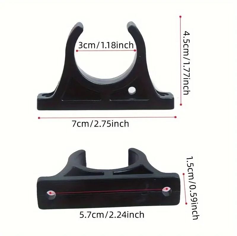 2 Pcs Kayak Paddle Holder, Plastic Inflatable Boat Paddle Holder Clip, Oar Keeper for Kayaks Canoes Rowing Boats