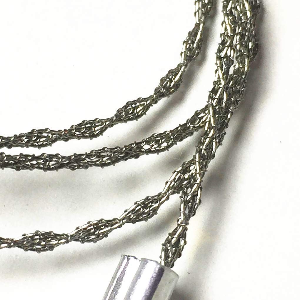 Survival Wire Saw Outdoor Emergency Mini Hand Pocket Stainless Steel Serrated Cutting Cable Travel Chainsaw for  Hiking Hunting