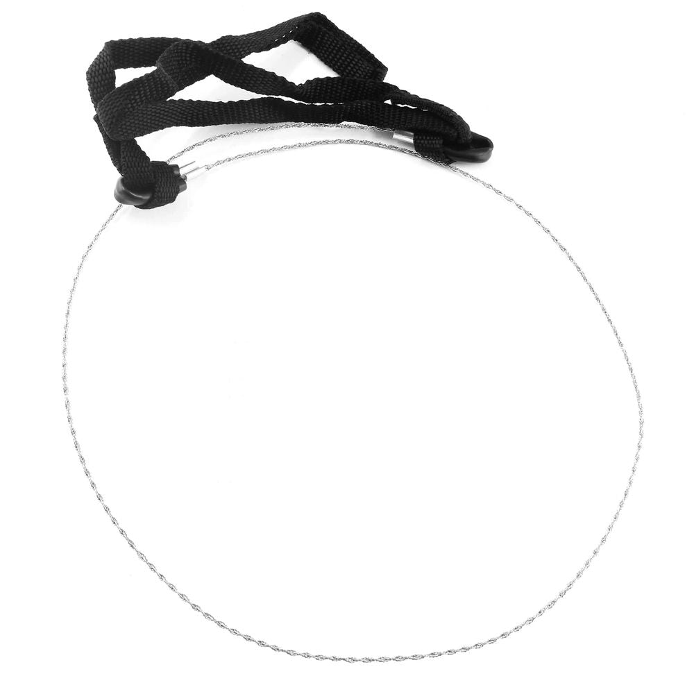 3 PC Camping Wire Saw Mini Backpacking Saw, Cable Cutting String Bone Rope Saw, Travel Chainsaw for Wood Cutting Hiking Hunting