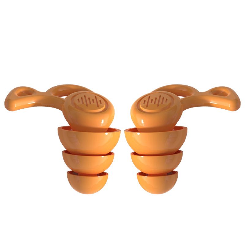 5pc Peak Impulse Noise, Shooting Ear Protection,-Continuous Hearing Protection, Patented Filters, Reusable Soft Ear Plugs