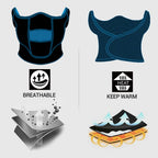 2pc Neck Gaiter Motorcycle Face Mask Half Masks Windproof Balaclava Protective Keep Warm Shield for Running Skiing Snowboarding