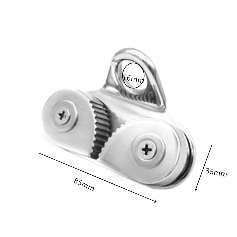 Cam Cleat Leading Ring Stainless Steel Cam Cleat Clip for Sailboat Kayak Canoe Dinghy
 Leading Rings Boat Marine Sailboat