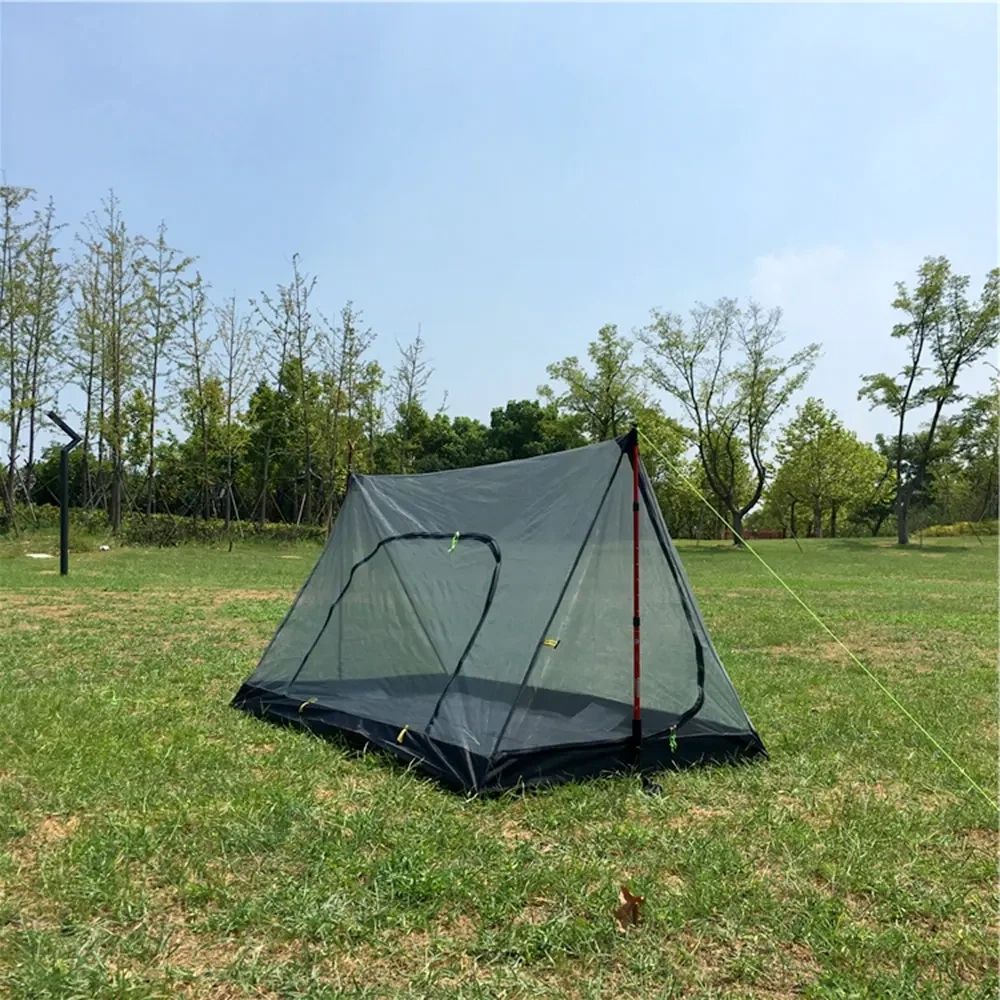 Tent Inner with Floor for Survival Shelter,  Breathable Mesh Double Sided Zipper for Camping and Hiking