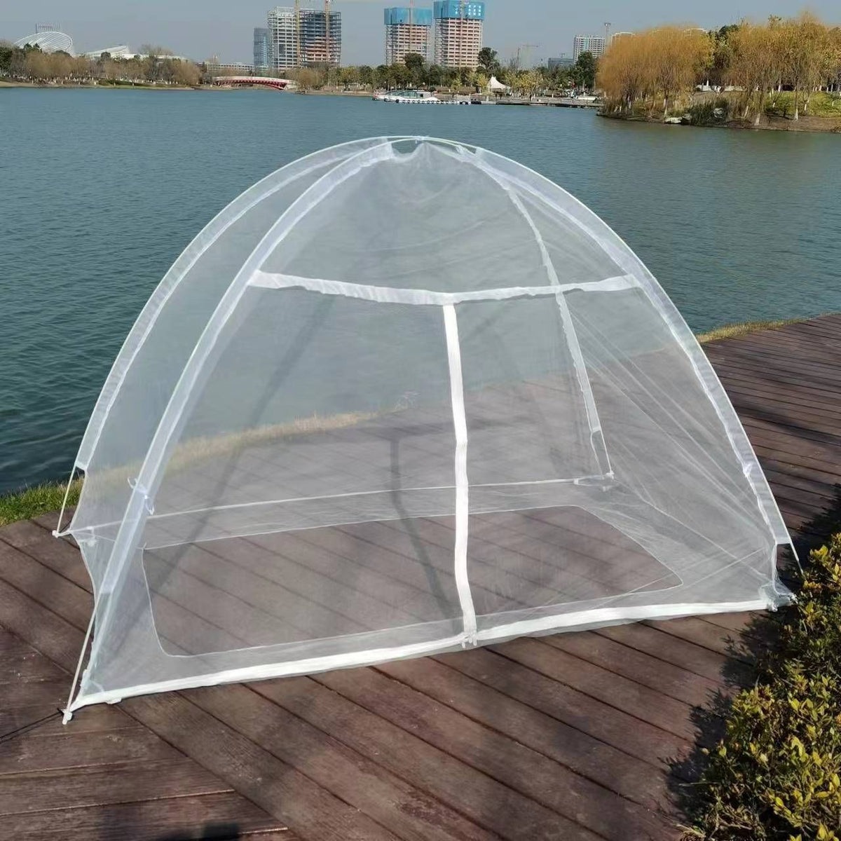 Luxury Mosquito Net Pop Up Tent, Camping - Bug Net - Canopy Outdoor, Bed Tent - Insect Screen - Ultralight, Folding Design