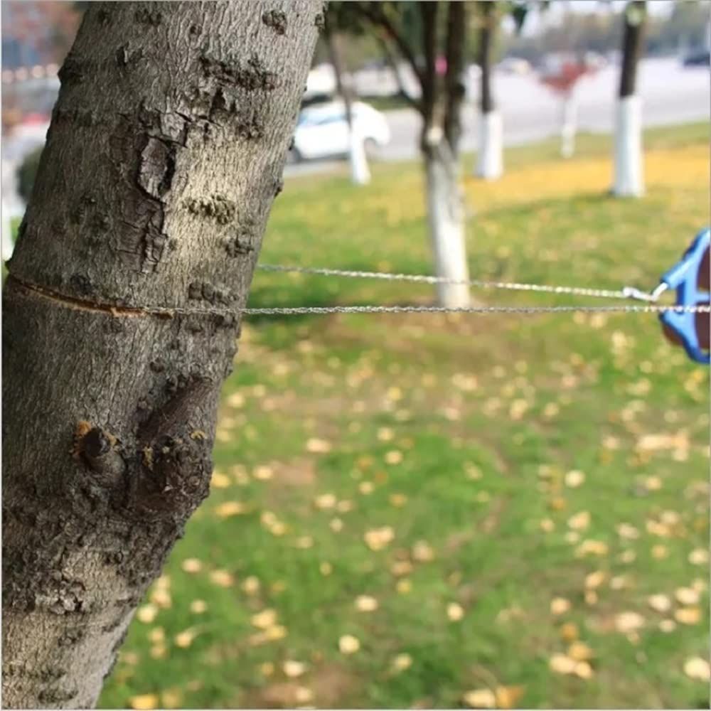 Camping Wire Saw - Stainless Steel Pocket Wire Saw Survival Gear Accessories for Outdoor Camping Hiking Hunting Tree