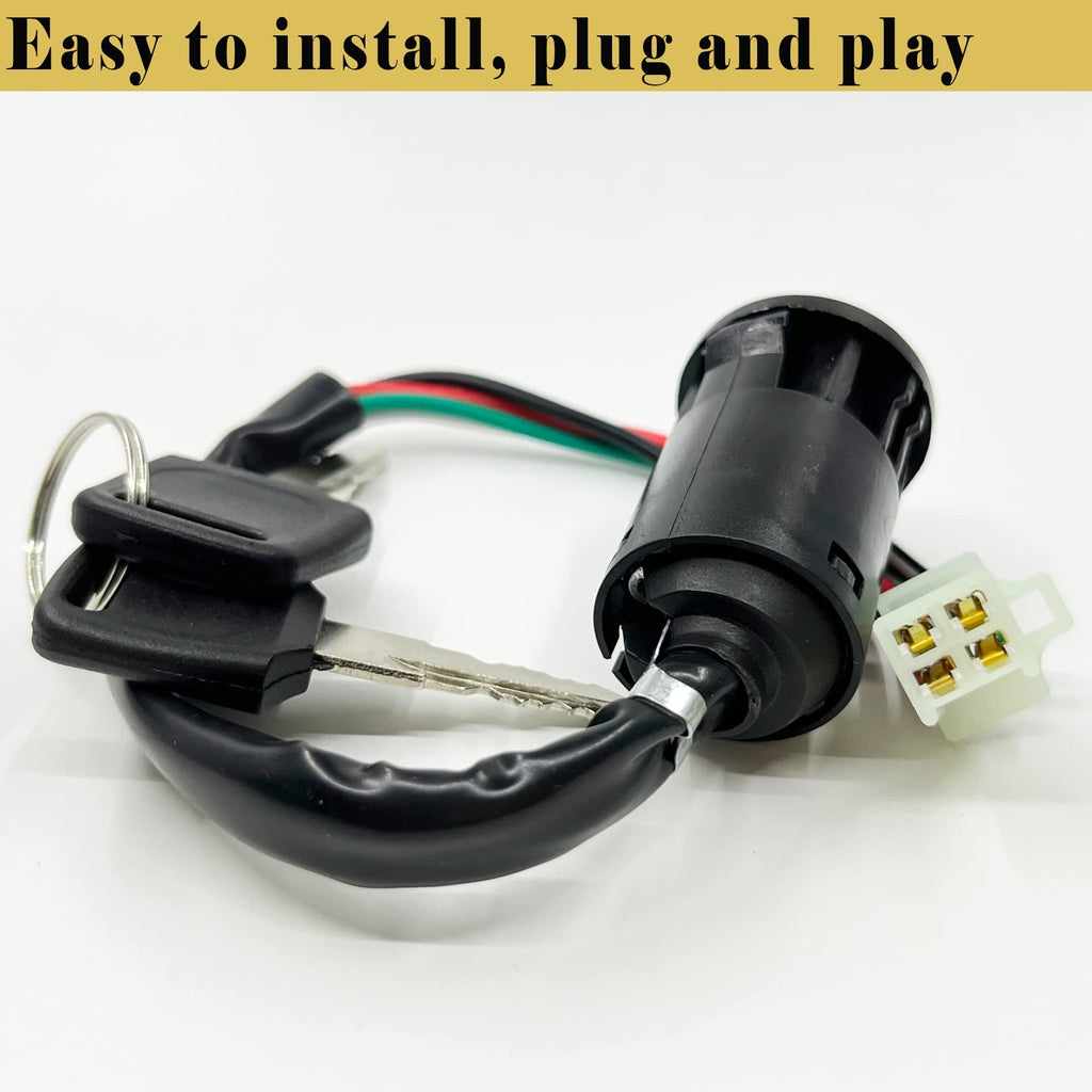 Electric Scooter Key Ignition Switch Set with Cap for  200cc 250cc motorcycle ATV Tao Tao Sunl ATV Dirt Bike Electric Scooter