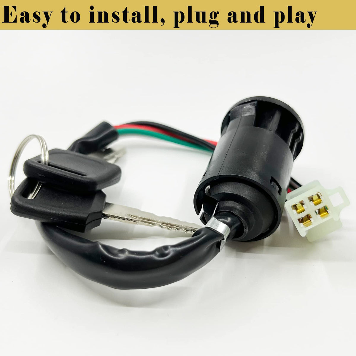 Electric Scooter Key Ignition Switch Set with Cap for  200cc 250cc motorcycle ATV Tao Tao Sunl ATV Dirt Bike Electric Scooter