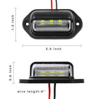 License Plate Light (2 Pack),LED License Plate Lamp Taillight for Truck SUV Trailer Van, Step Courtesy Lights, Dome/Cargo Lights
