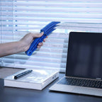 Blind Cleaner Duster Tool, Window Blind Cleaner Air Duct Vents Duster Cleaning for Fan Car Groove Air Conditioner, Blue