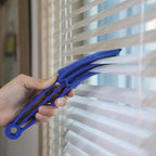 Blind Cleaner Duster Tool, Window Blind Cleaner Air Duct Vents Duster Cleaning for Fan Car Groove Air Conditioner, Blue