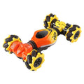 Remote Control Cars, 4WD RC Stunt Car, Double Sided Rotating Off Road Vehicle 360° Flips with Lights Music, Toy Cars for Boys