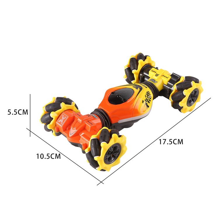 Remote Control Cars, 4WD RC Stunt Car, Double Sided Rotating Off Road Vehicle 360° Flips with Lights Music, Toy Cars for Boys