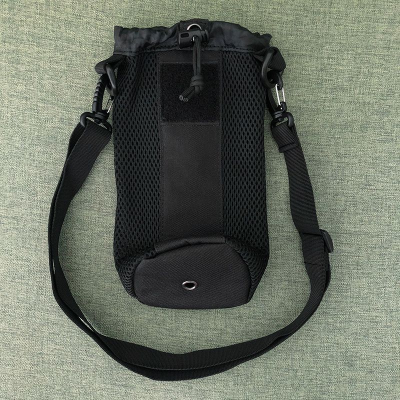 Tactical Water Bottle Pouch Military Mesh Kettle Holder Bag Waist Bag Outdoor Hunting Hiking Fishing Kettle Carry Bag