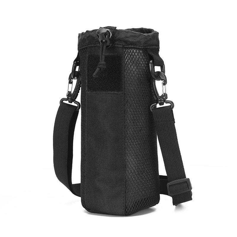 Tactical Water Bottle Pouch Military Mesh Kettle Holder Bag Waist Bag Outdoor Hunting Hiking Fishing Kettle Carry Bag