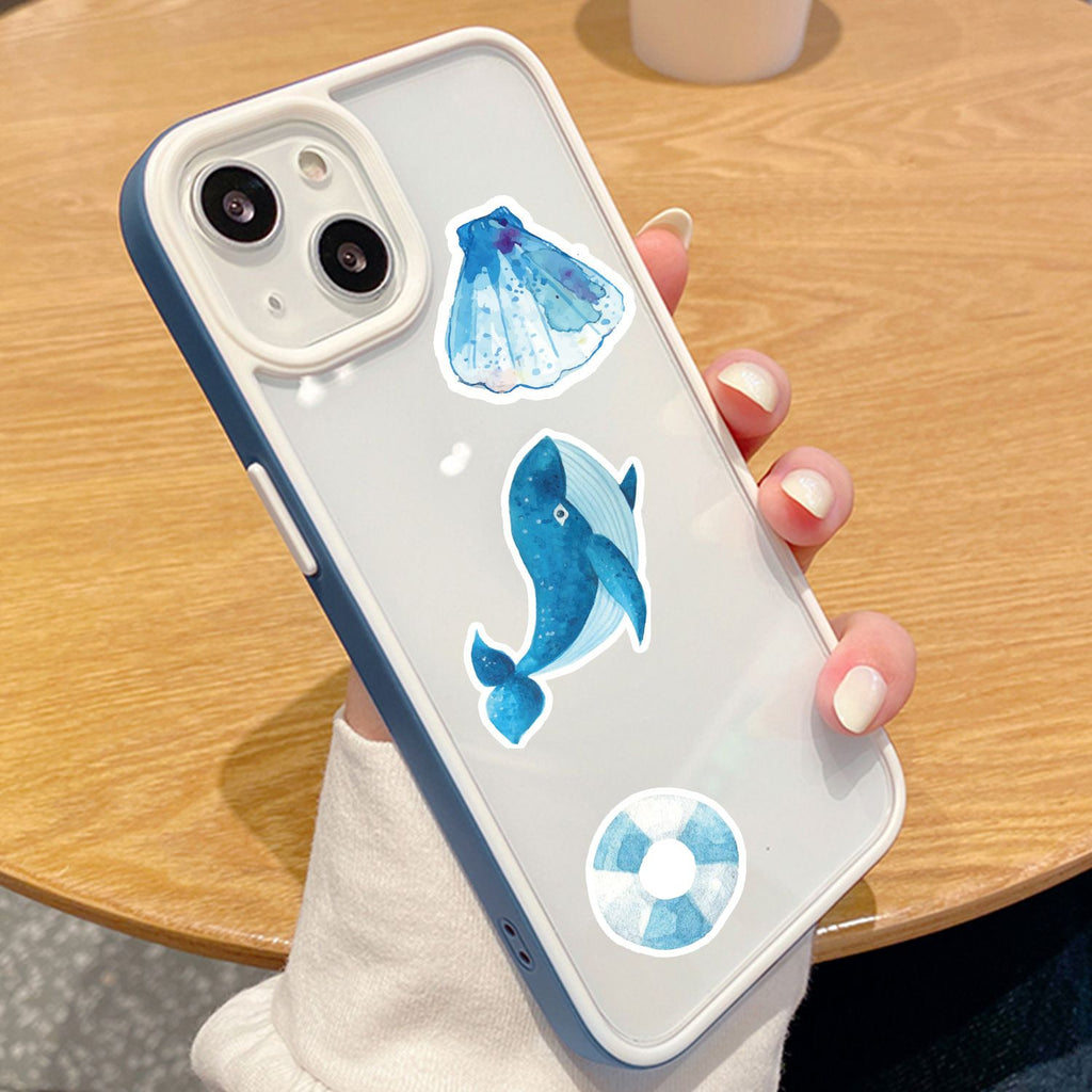 50 PCS Ocean Stickers Waterproof PVC Vinyl Animal Decorative for Water Bottle Stickers Waterproof Vinyl Hydroflask (Ocean Animals)