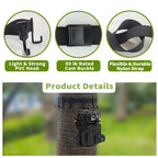 Strap Gear Hangers with Large Hooks, Lightweight Multi-Hook Accessory Holder, Outdoor Tree Stand Bow & Gear Hanger for Hunting